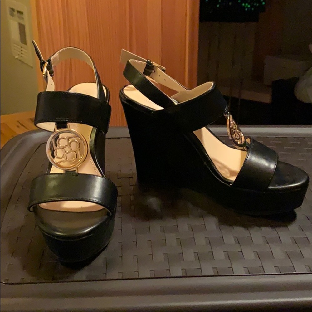 Liz Claiborne Womens Ivana Wedge Sandals Sz 6